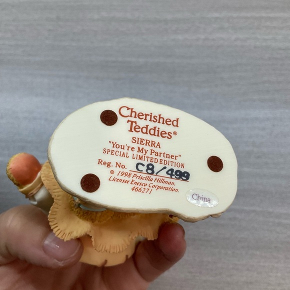 NIB ENESCO CHERISHED TEDDIES SIERRA YOU’RE MY PARTNER 466271 - Picture 5 of 10